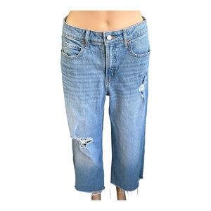 Old Navy Extra High-Waisted Wide-Leg Ripped Jeans for Women Loose From The Heap